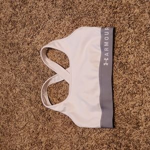 Under Armour Compression Sports Bra with Criss Cross Back
